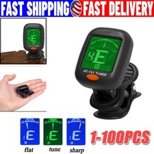 LCD Clip On Chromatic Acoustic Electric Guitar Bass Ukulele Banjo Violin Tuner