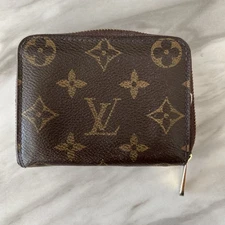 Louis Vuitton Zippy Coin Purse Monogram Canvas Brown Card Wallet 💯Authentic