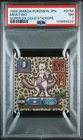 1999 AMADA POKEMON JPN SUPER DX GOLD STICKERS #D159 MEWTWO PSA 7