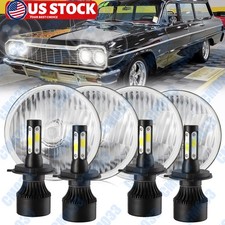 For Chevrolet Bel Air 1958-1981 4pcs 5.75 Round Led Headlights Hi-lo Beam For Chevrolet Bel Air 1958-1981 4pcs 5.75 Round Led Headlights Hi-lo Beam
