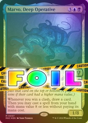 Marvo Deep Operative 0007 MTG MKC Mythic NP Foil
