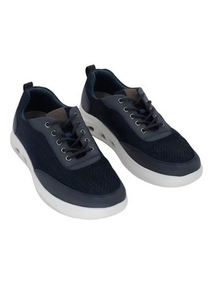 Nunn Bush Men's Ponte Knit Moc Toe Lace-Up Sneakers Navy Size 8M