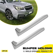 Pair Bumper Fog Light Molding Trim Left Right For Subaru Forester 2017 2018 EAW