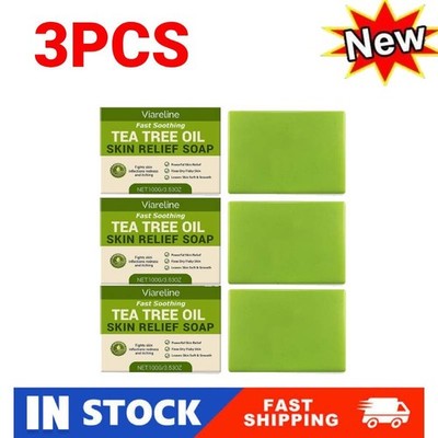 3X Relief Soap Bar, Loravey Tea Tree Oil Soap, NaturalSoaps forHealthySki n