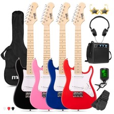 GigKit Junior Electric Guitar Set with 40W Amplifier and Tuner- 1/4 Kids Size
