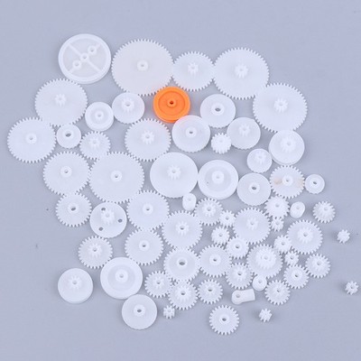 64 Kinds Plastic Shaft Single Double Layer Crown Worm Gears Cog Wheels M0.-dx