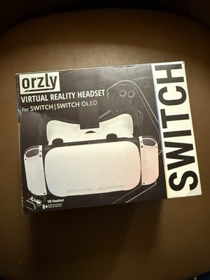 Orzly Virtual Reality Headset White Black for Nintendo Switch Switch OLED