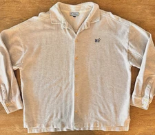 Burton Snowboarding 100% Cotton Waffle Button Down Shirt-Flax Color-Men's Size L