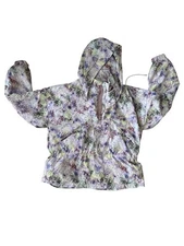 CALIA Hooded Windbreaker Women’s XL Eden Print Olive
