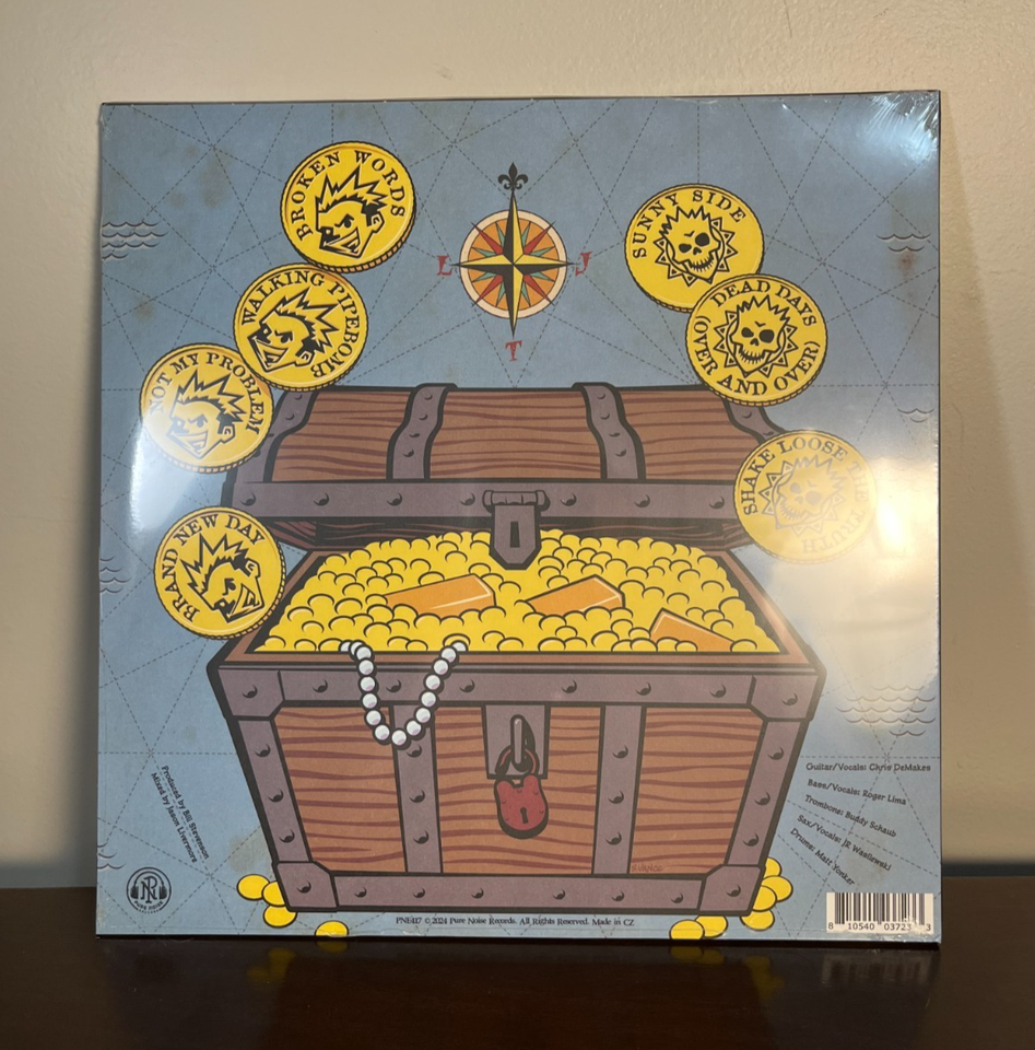 Less Than Jake Uncharted Limited Blue Pinwheel W/ Bone Splatter Vinyl ...