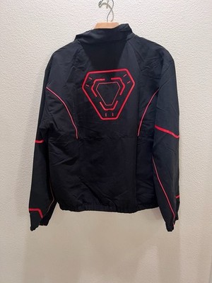 Disney Tron: Ares Movie Logo Black and Red Embroidered Full-Zip Jacket