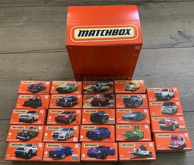 Matchbox-Verkaufsbox mit 24 verschiedenen Modellen in Papp-Boxen NEU - Bild 1 von 4