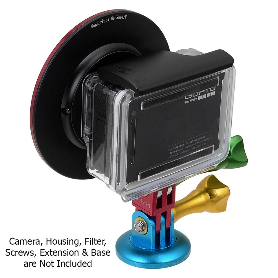 WonderPana Go SuperV H3+/4 Filter Adapter - 77mm Adapter f/ GoPro HERO3+/4 Case - Image 3 of 4