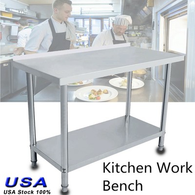 Work Bench Table Platform Operating Work Station Stainless Steel