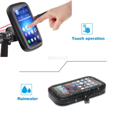 360° Wasserdicht Motorrad Fahrrad Hülle Case Cover Handyhalterung für iPhone 8 Samsung