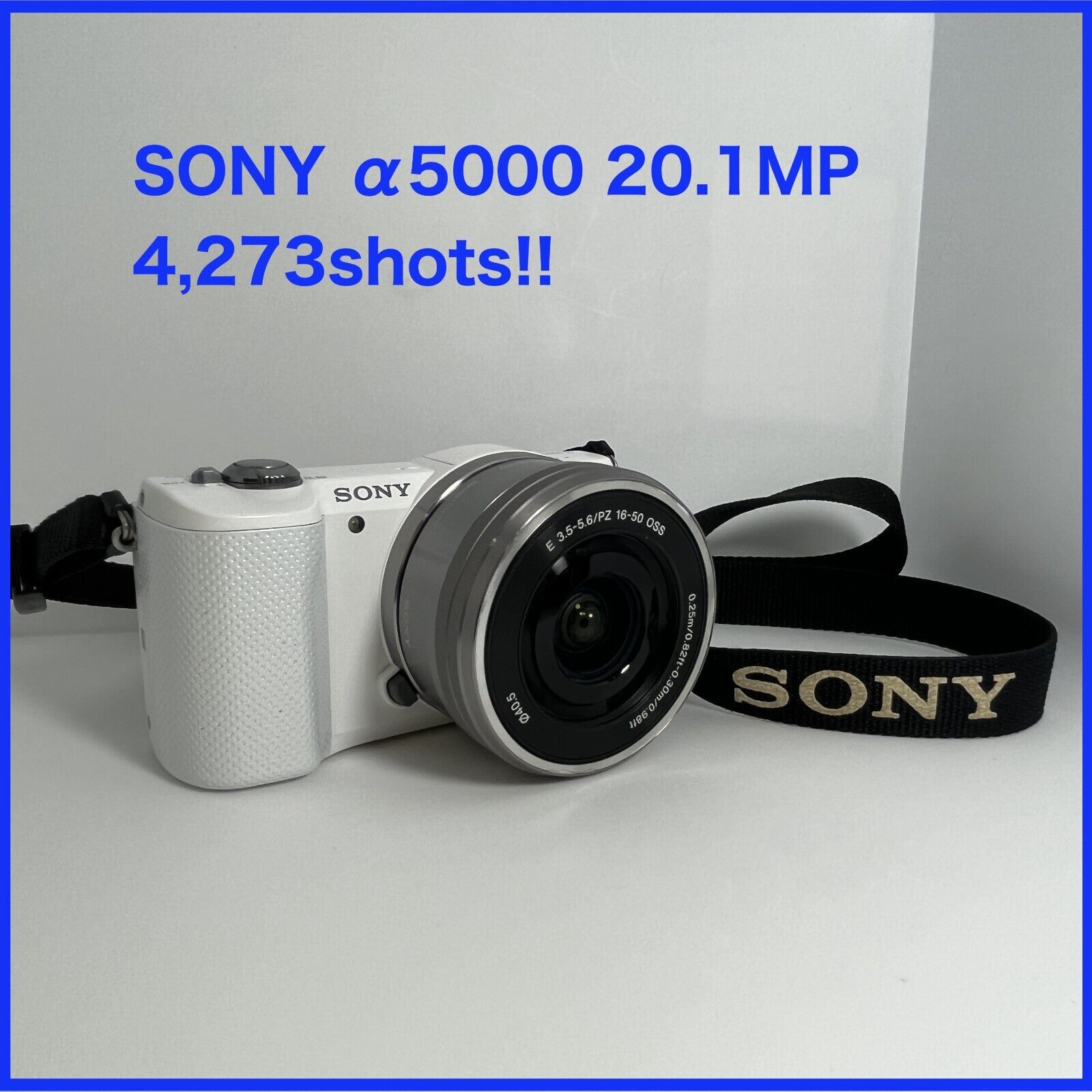Verwoesten Zeg opzij openbaring Sony Alpha a5000 Digital Mirrorless Camera Very Good ILCE-5000 White  SELP1650 | eBay