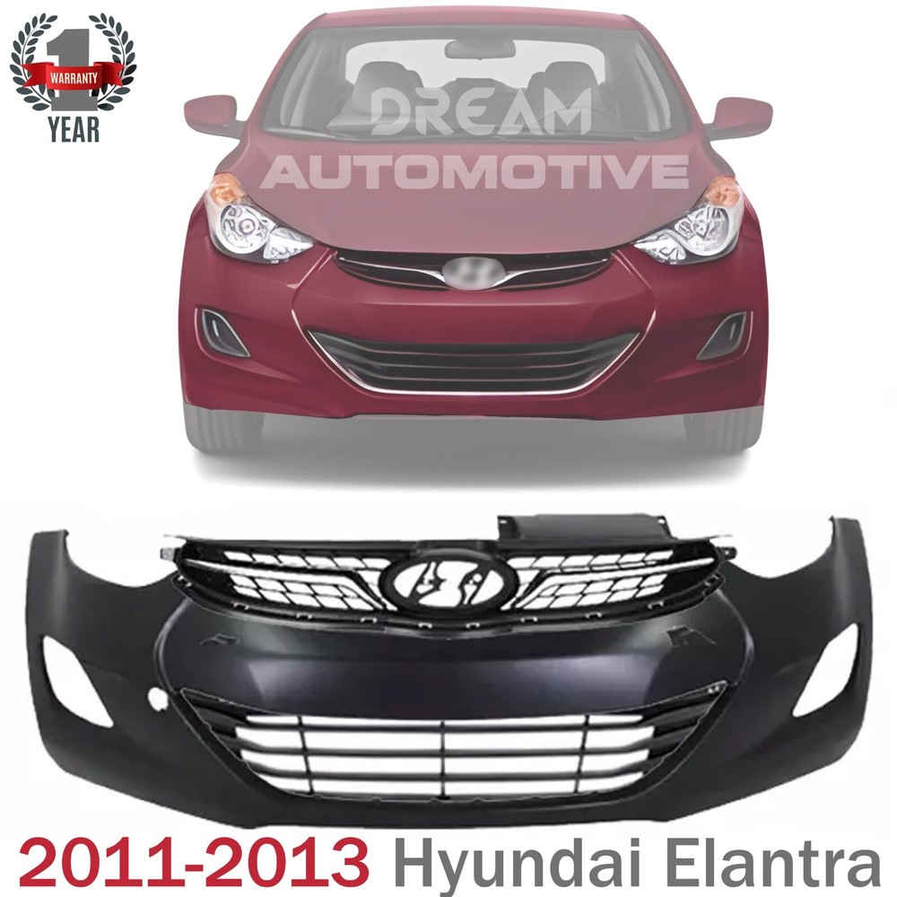 2011-2013 Hyundai Elantra Front Bumper Cover Fascia Grille Assembly