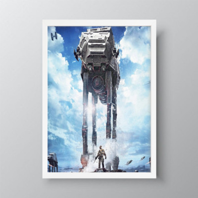 Star Wars Kunst Film Poster Gemälde Leinwandbild Geschenk Man CaveA3 A4
