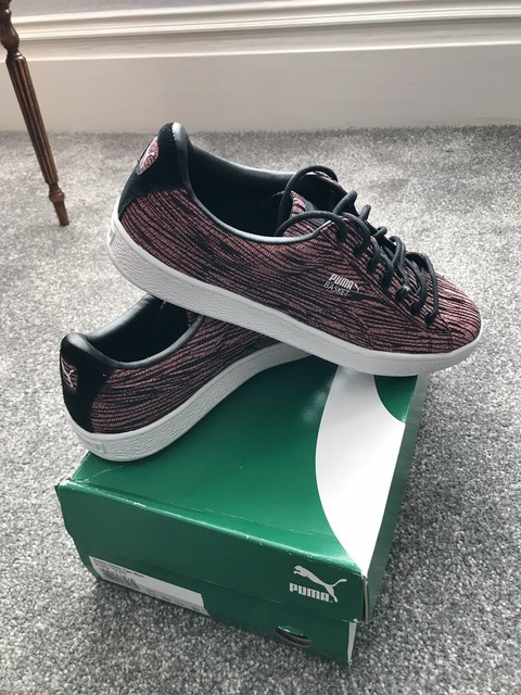 puma basket tiger mesh