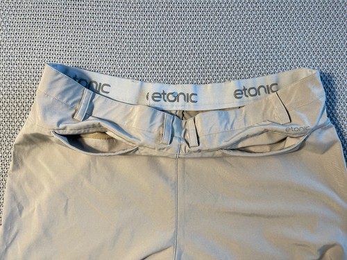 ETONIC Men's Lightweight Casual Golf Pants Size 40/34 Light Tan Comfort - Picture 4 of 13