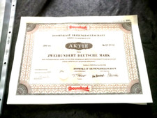 Aktie Doornkaat AG Norden in Ostfriesland 1962 Zweihundert Deutsche Mark / 1783a