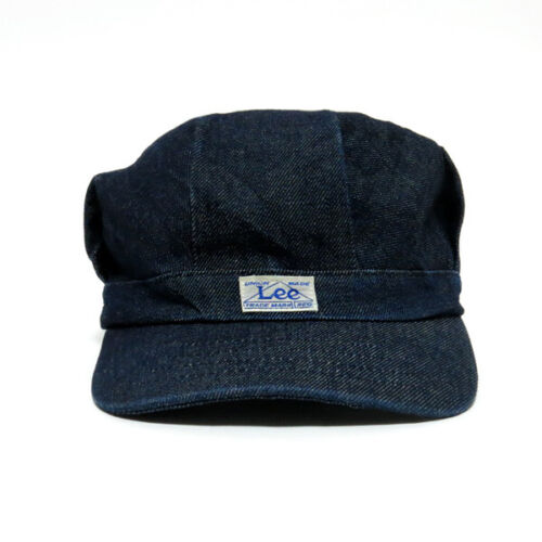 Vtg 90s UNION MADE Lee Railroad Worker Denim Hat … - image 1