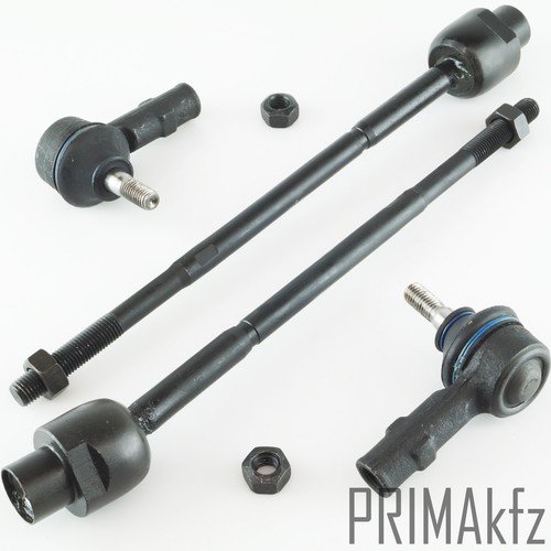 2x Tie Rod Axial Joint + Track Rod End Front above for Opel Corsa C