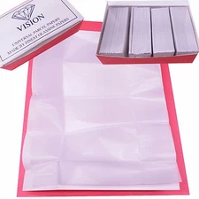 100pc White Premium Diamond Parcel Papers Lined  Gems Color stones VISION