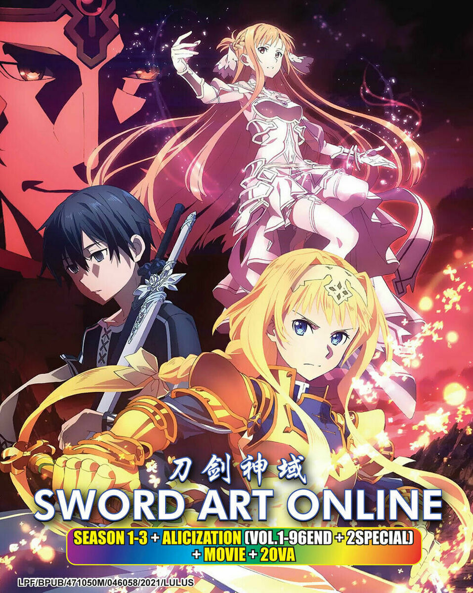 ANIME DVD SWORD ART ONLINE Complete TV Series Season 1-3 (1-96 EPISODES)