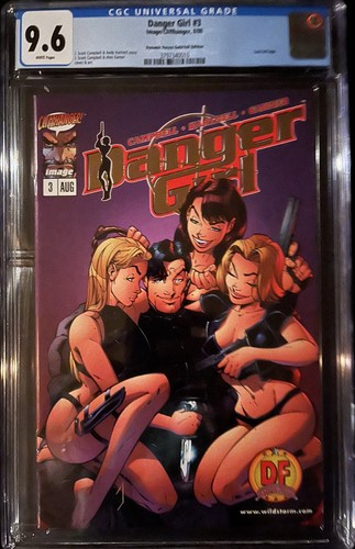 Danger Girl #3 AUG 1998 Dynamic Forces Gold Foil CGC 9.6 Image/Cliffhanger