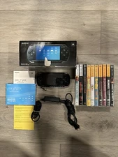 Sony Original PSP-1001 USA Console W/ Box, 10 UMDs, Charger, & Manuals | Tested