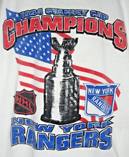 Vintage New York Rangers Stanley Cup T Shirt XL Mens 90s 1994 Single Stitch NHL