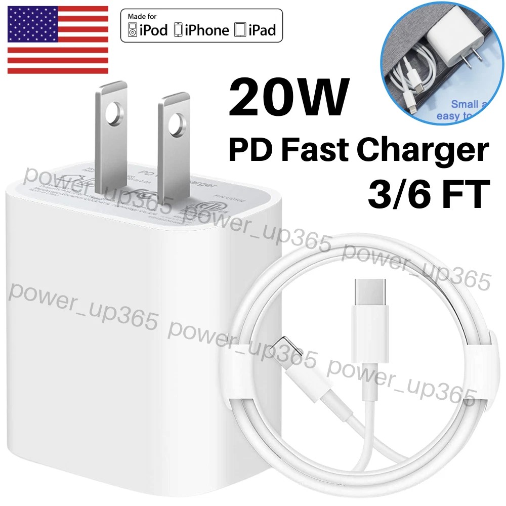 Charger Compatible with iPhone 12/13 iPhone 14 - MFi Apple Certified USB-C  to Lightning Cable with Fast Wall Plug (18W) Quick Charging Power Adapter