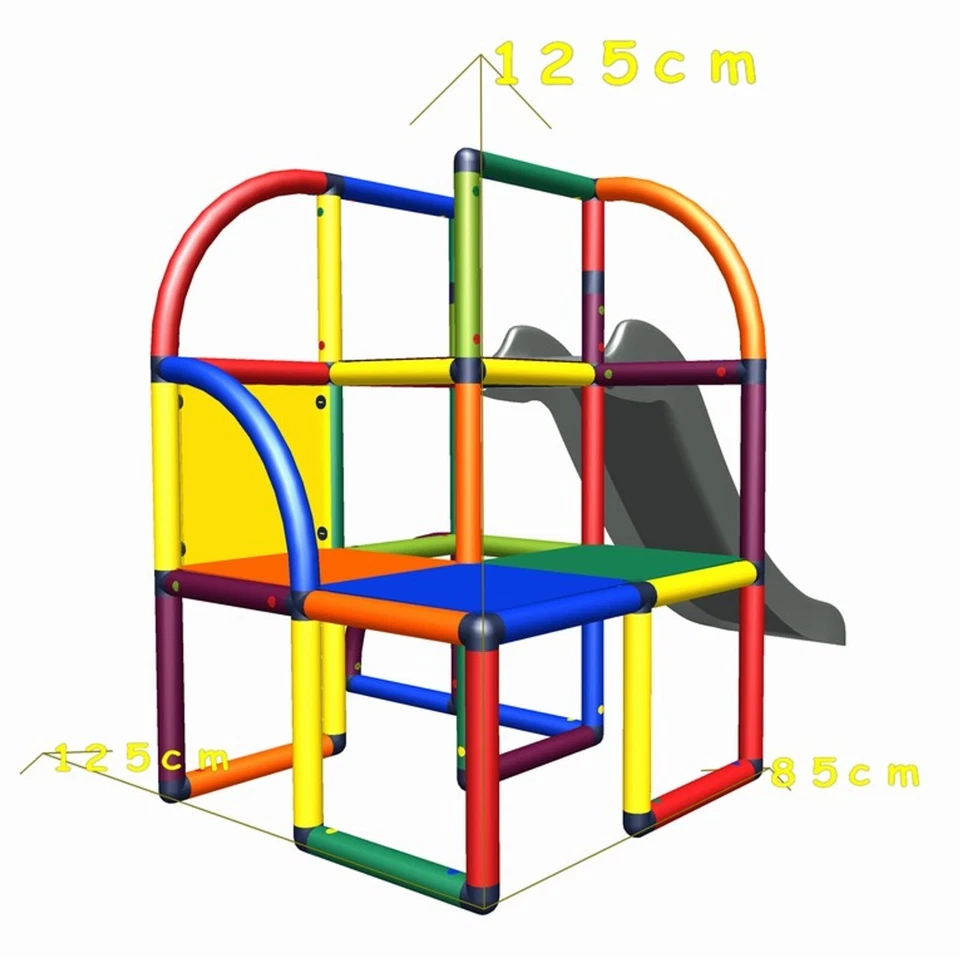 Move and stic Baukasten "OLAF" mit Rutsche Spielturm Kletterturm Klettergerüst - Bild 3 von 4