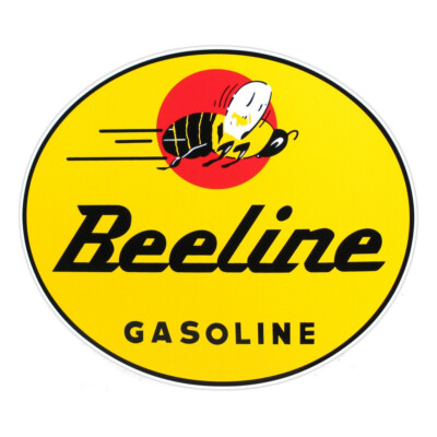 Beeline Gasoline Oval 11''x9.5'' Vinyl Decal (DC333)