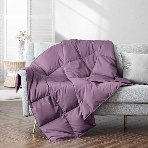 Lightweight Packable Couch Throw For