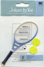 Jolee's by You non adhesive Embellishment TENNIS RACQUET 68574 FAST FREE SHIP