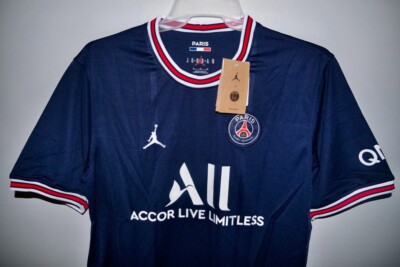 Nike Jordan Paris Saint-Germain 2021/22 Stadium Soccer Home Jersey