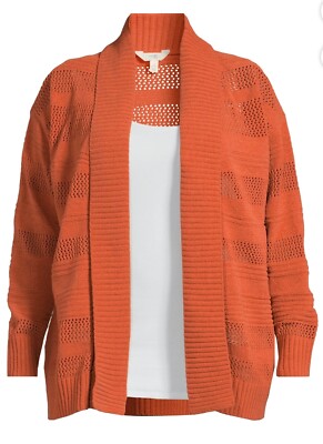 Terra Sky Plus Size Brown Cardigan Sweater Terra Sky Women's Plus