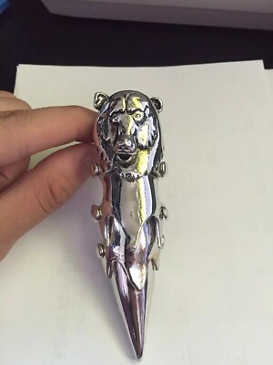 Punk Fashion Chrome Full Metal Finger Claw Ring Punk Goth Bones Skull - Bear