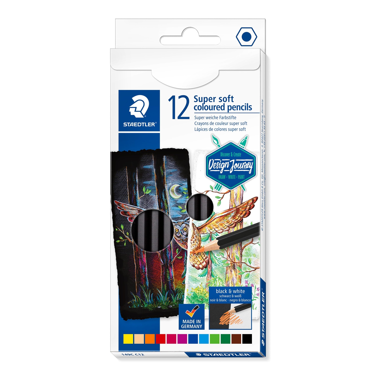 Staedtler Colouring Pencils (12) Super Soft Lead 149C C12 Multicoloured