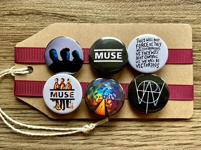 Muse Button Collection Muse - Button Pin Badge Set | eBay