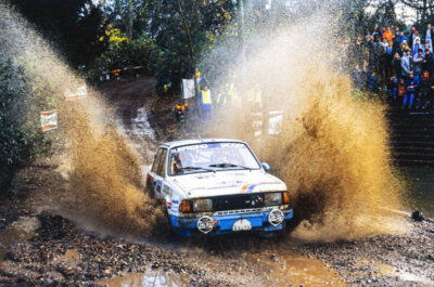 John Haugland Monika Eckardt Skoda 130 Rally Car 1986 Old Photo