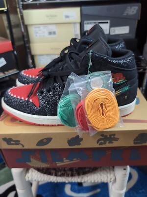 Nike Air Jordan 1 Mid Siempre Familia Roma Green Chile Red (Men's