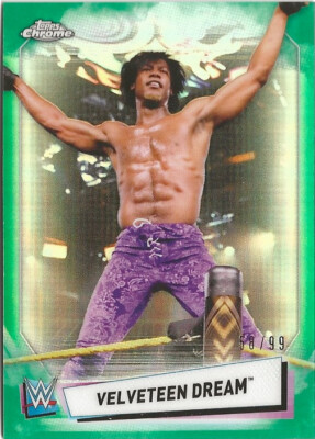 2021 Topps Chrome WWE - Velveteen Dream Green Refractor 58/99