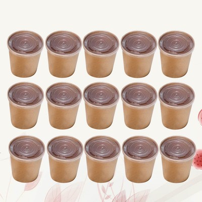  50 Pcs Vacuum Insulated Cup Beverage Lids Soup Containers with Hot Cups