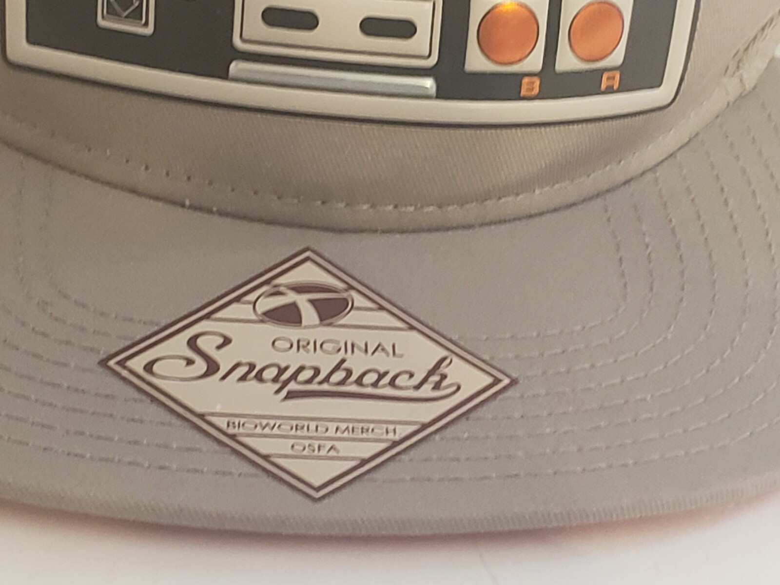 Nintendo NES Controller Gray Baseball Hat Flat Br… - image 3