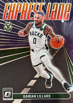 2023-24 Donruss Optic #5 DAmian Lillard Express Lane Purple