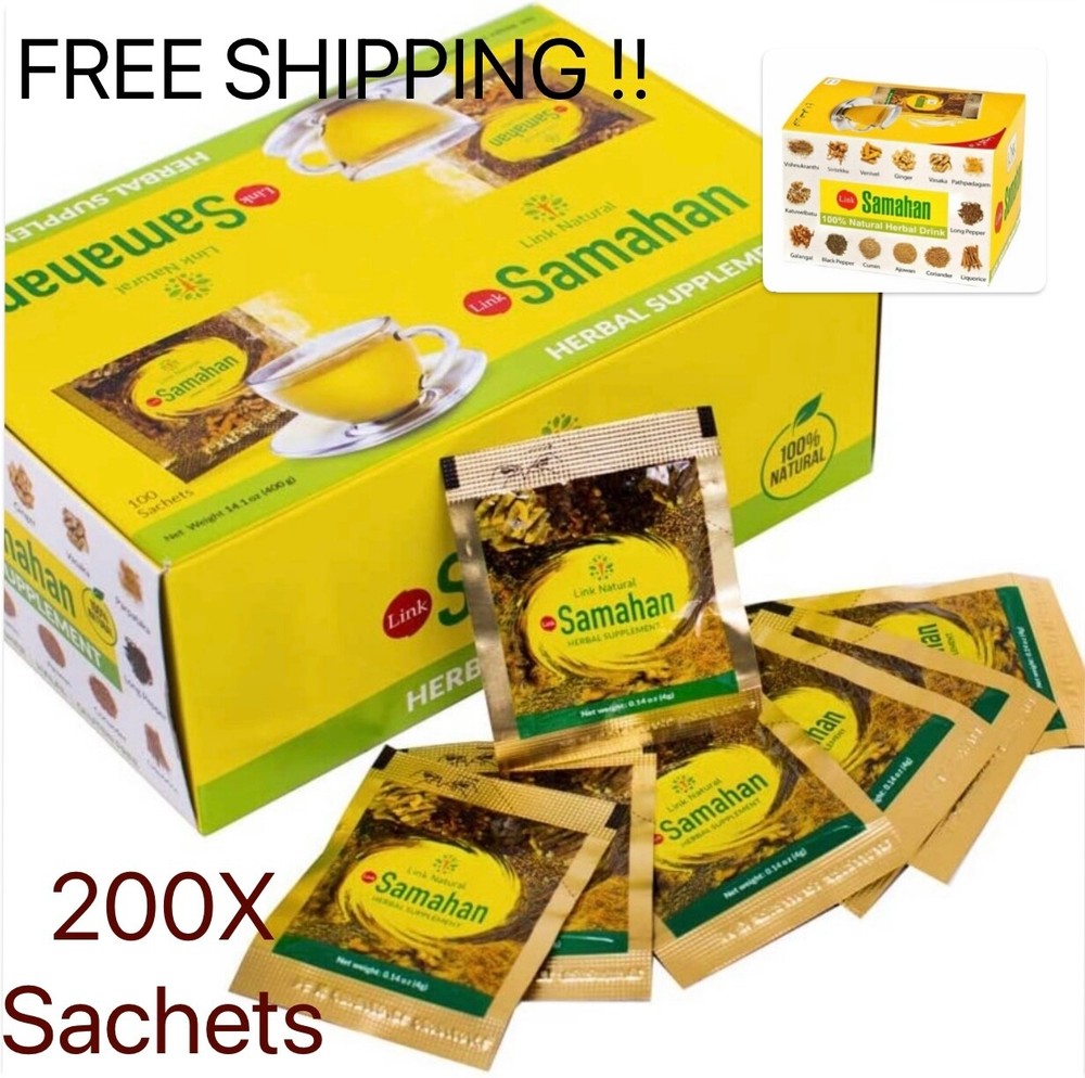 SAMAHAN whole Ayurveda Herbal Tea Natural Drink for Cough&Cold remedy,200sachets