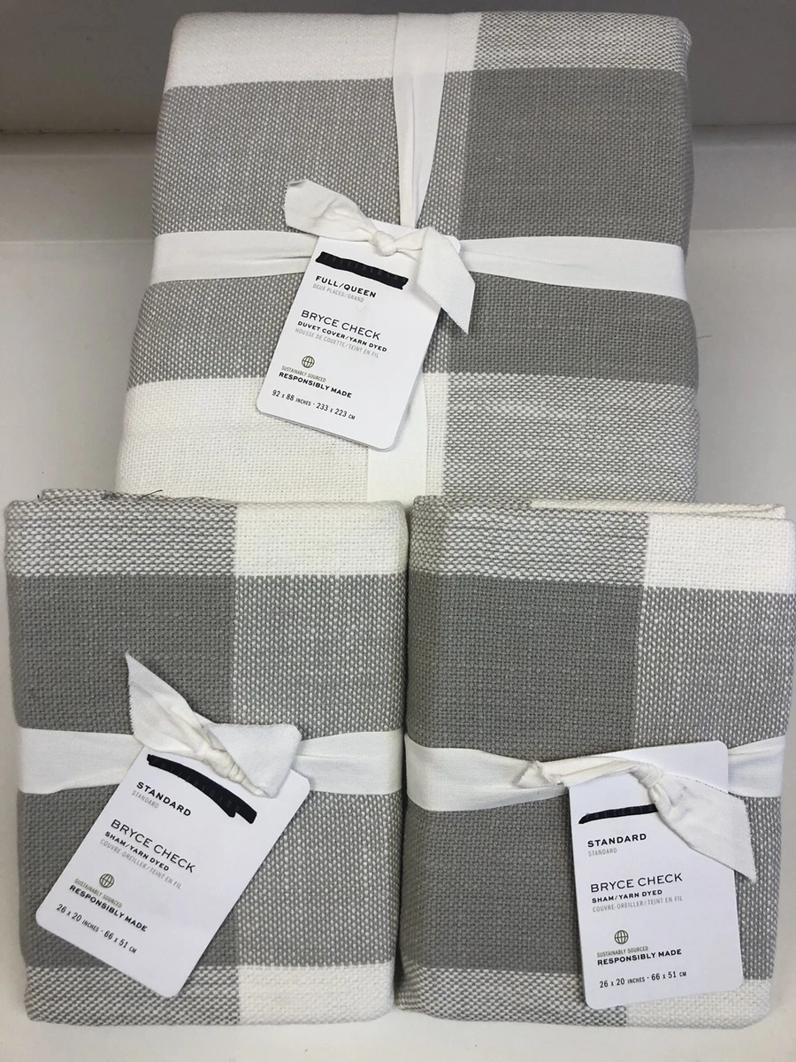 Bryce buffalo check duvet cover deals & sham